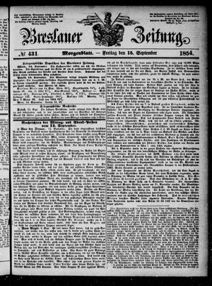 Breslauer Zeitung on Sep 15, 1854