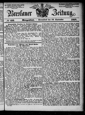 Breslauer Zeitung vom 16.09.1854