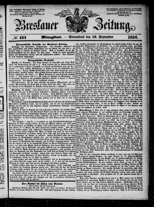 Breslauer Zeitung on Sep 16, 1854