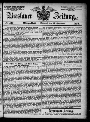 Breslauer Zeitung on Sep 20, 1854