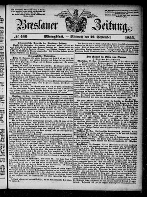 Breslauer Zeitung on Sep 20, 1854