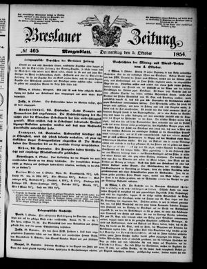 Breslauer Zeitung on Oct 5, 1854