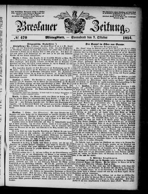 Breslauer Zeitung vom 07.10.1854