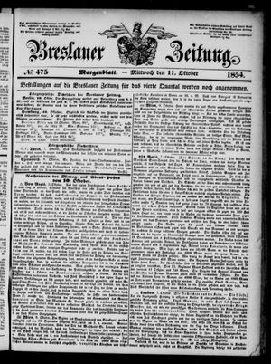 Breslauer Zeitung vom 11.10.1854