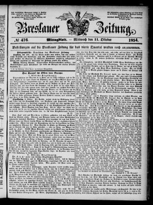 Breslauer Zeitung on Oct 11, 1854
