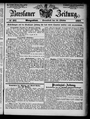 Breslauer Zeitung on Oct 14, 1854