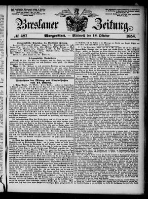 Breslauer Zeitung on Oct 18, 1854