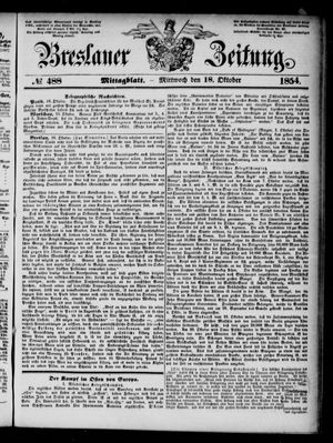 Breslauer Zeitung on Oct 18, 1854