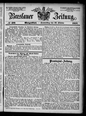 Breslauer Zeitung vom 19.10.1854