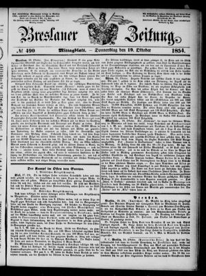 Breslauer Zeitung vom 19.10.1854