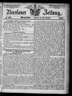 Breslauer Zeitung vom 20.10.1854