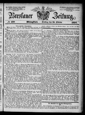 Breslauer Zeitung on Oct 24, 1854