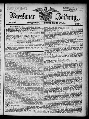 Breslauer Zeitung vom 25.10.1854
