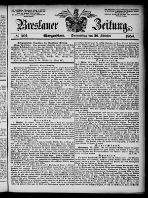 Breslauer Zeitung vom 26.10.1854