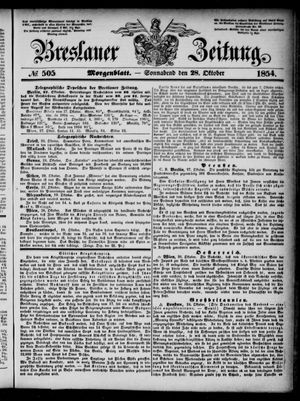 Breslauer Zeitung vom 28.10.1854