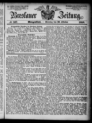 Breslauer Zeitung vom 29.10.1854
