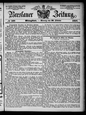 Breslauer Zeitung vom 30.10.1854