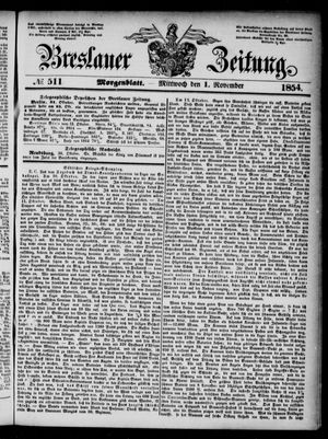 Breslauer Zeitung vom 01.11.1854