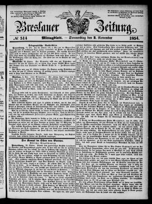 Breslauer Zeitung on Nov 2, 1854