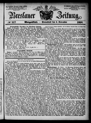Breslauer Zeitung vom 04.11.1854