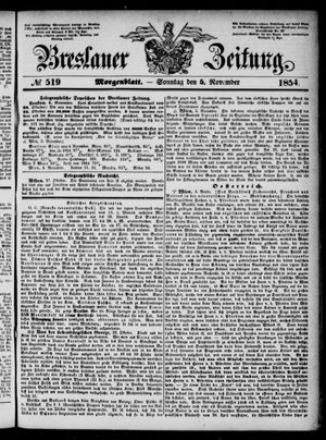 Breslauer Zeitung vom 05.11.1854