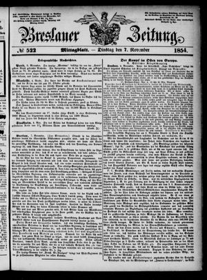 Breslauer Zeitung on Nov 7, 1854