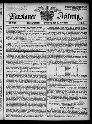 Breslauer Zeitung vom 08.11.1854
