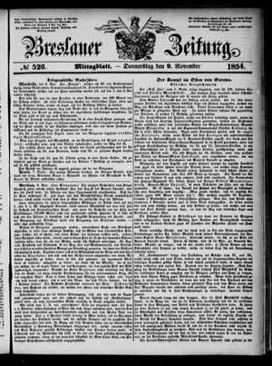 Breslauer Zeitung vom 09.11.1854
