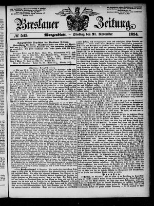 Breslauer Zeitung on Nov 21, 1854