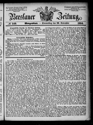 Breslauer Zeitung on Nov 23, 1854