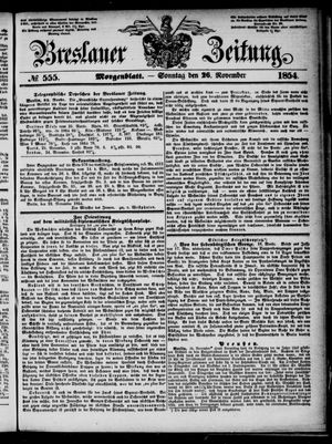 Breslauer Zeitung vom 26.11.1854