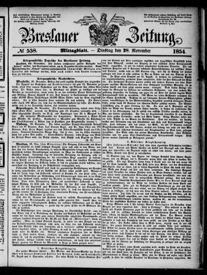 Breslauer Zeitung on Nov 28, 1854