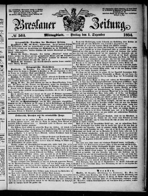 Breslauer Zeitung vom 01.12.1854