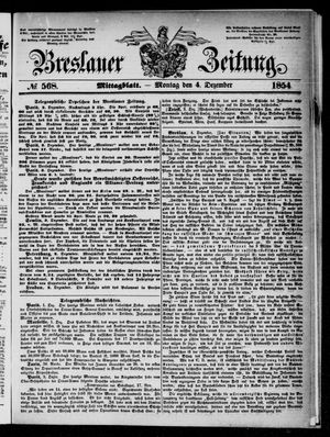 Breslauer Zeitung vom 04.12.1854