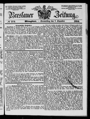 Breslauer Zeitung on Dec 7, 1854