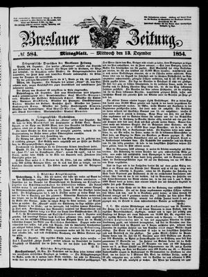 Breslauer Zeitung vom 13.12.1854