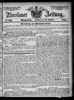 Breslauer Zeitung vom 19.12.1854