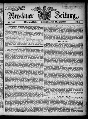 Breslauer Zeitung vom 21.12.1854