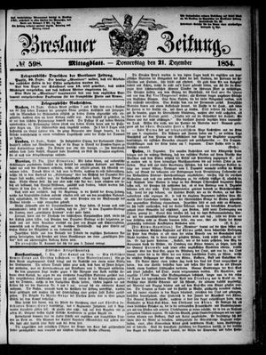 Breslauer Zeitung vom 21.12.1854