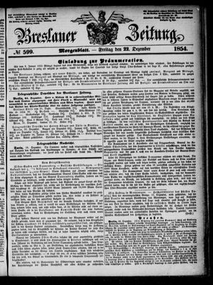 Breslauer Zeitung vom 22.12.1854