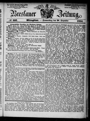 Breslauer Zeitung on Dec 28, 1854