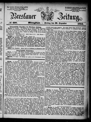 Breslauer Zeitung vom 29.12.1854