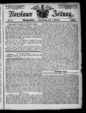 Breslauer Zeitung on Jan 4, 1855