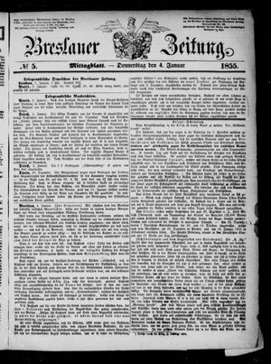 Breslauer Zeitung on Jan 4, 1855