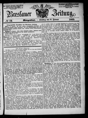 Breslauer Zeitung vom 09.01.1855