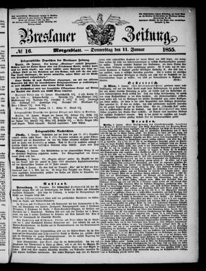 Breslauer Zeitung vom 11.01.1855