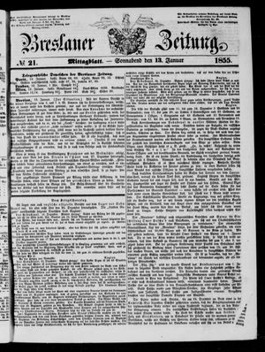 Breslauer Zeitung on Jan 13, 1855