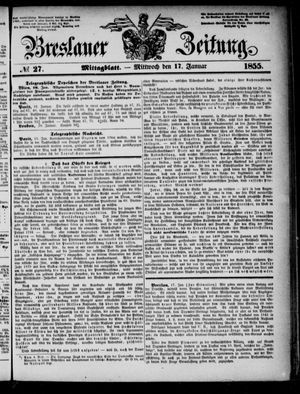 Breslauer Zeitung vom 17.01.1855