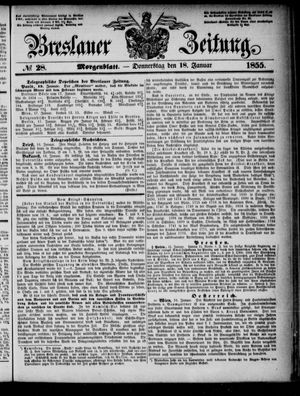 Breslauer Zeitung vom 18.01.1855