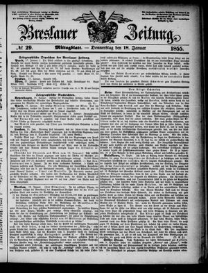 Breslauer Zeitung vom 18.01.1855